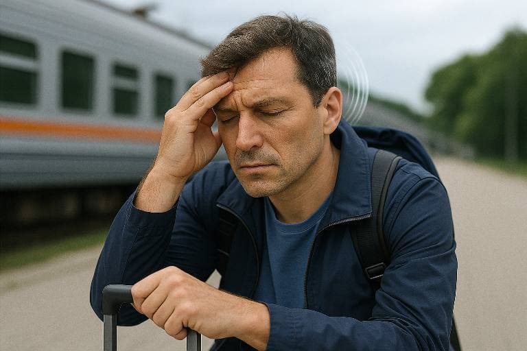 Managing dizziness and vertigo while traveling