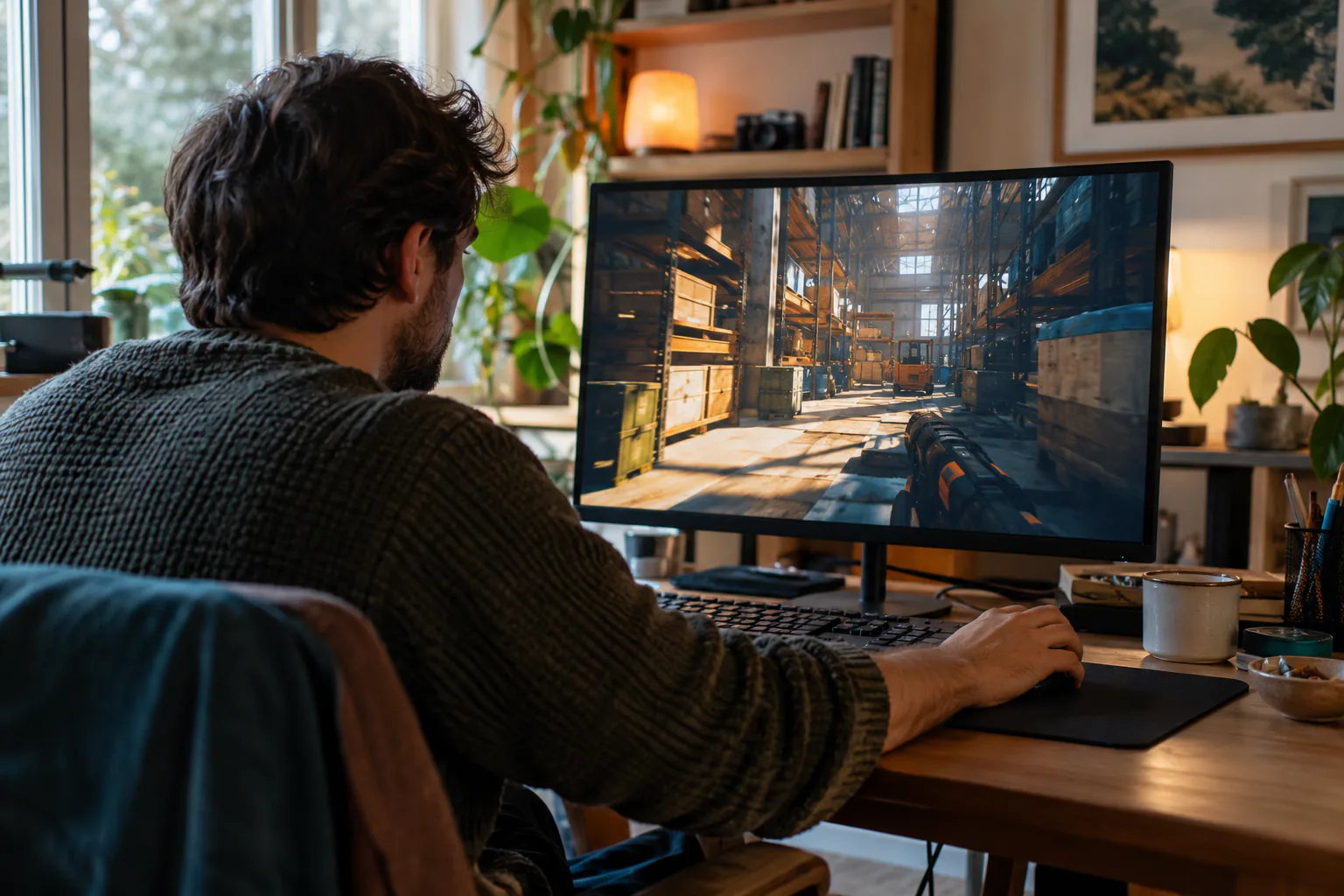 Candid editorial photo for Escape from Tarkov, of an original game scene using camera frames and a stable visual reference.