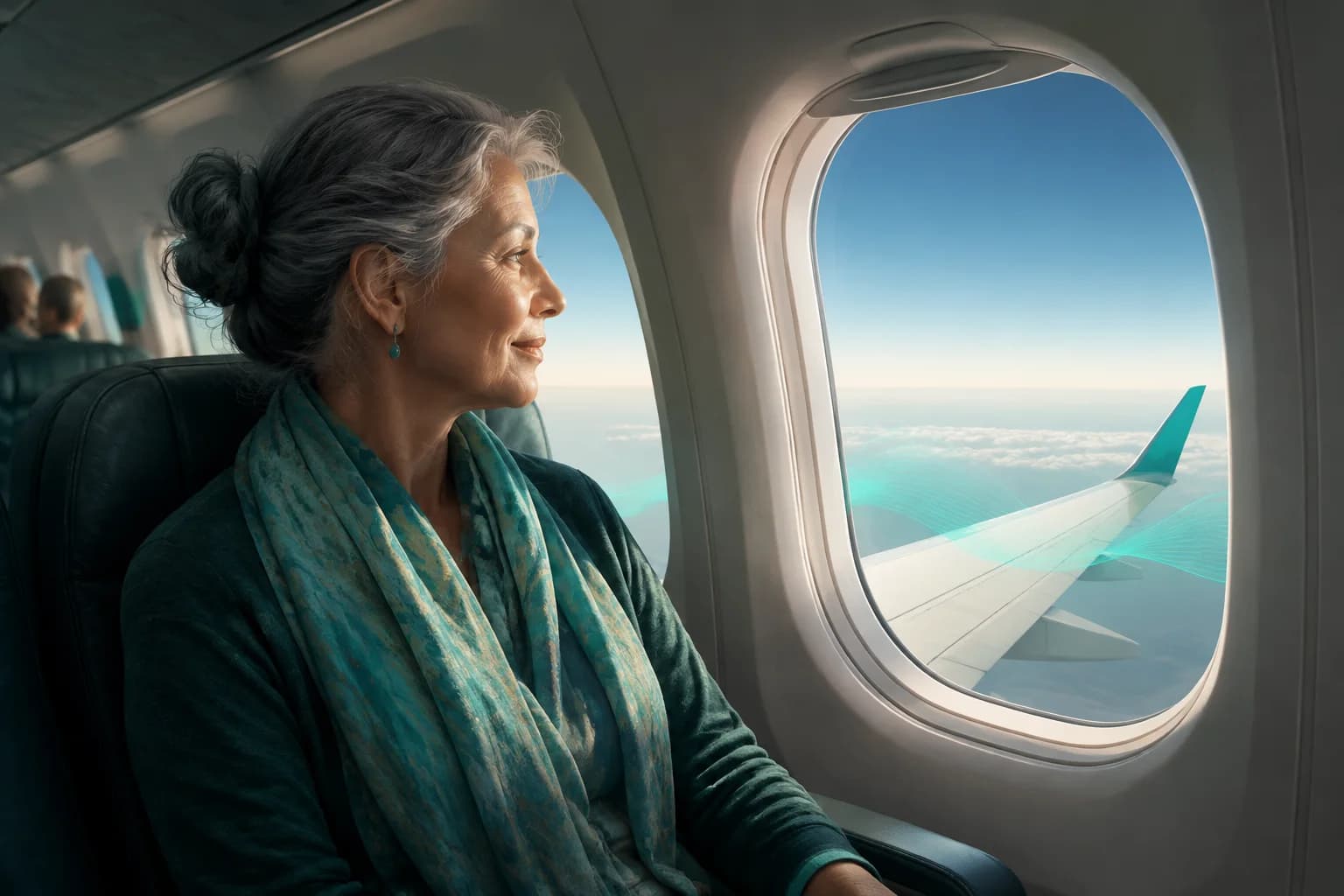Best seat on a plane for motion sickness: front, back or over the wing