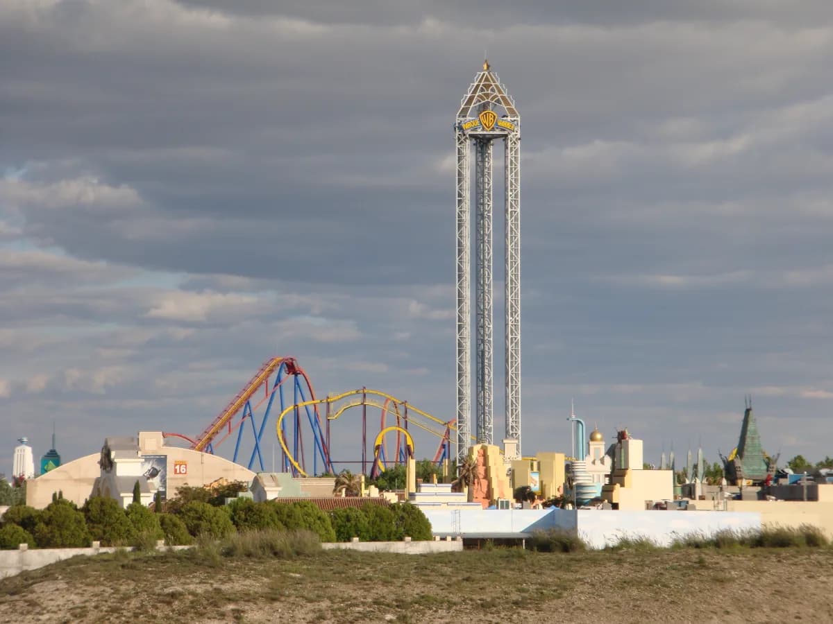 Parque Warner Madrid in San Martin de la Vega, Madrid, Spain