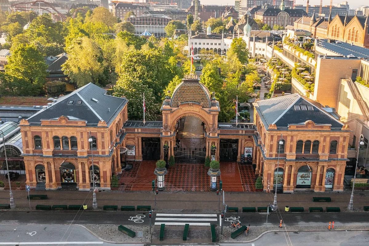 Tivoli Gardens in Copenhagen, Denmark