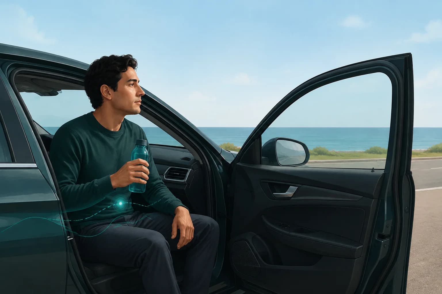 Feel sick in the car but it's not motion sickness? Other causes to check