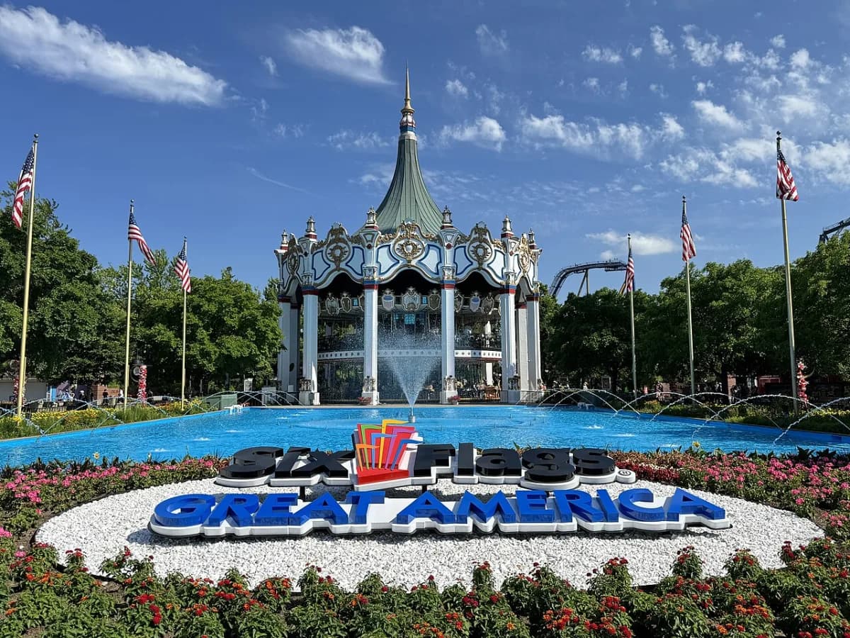 Six Flags Great America in Gurnee, Illinois, United States